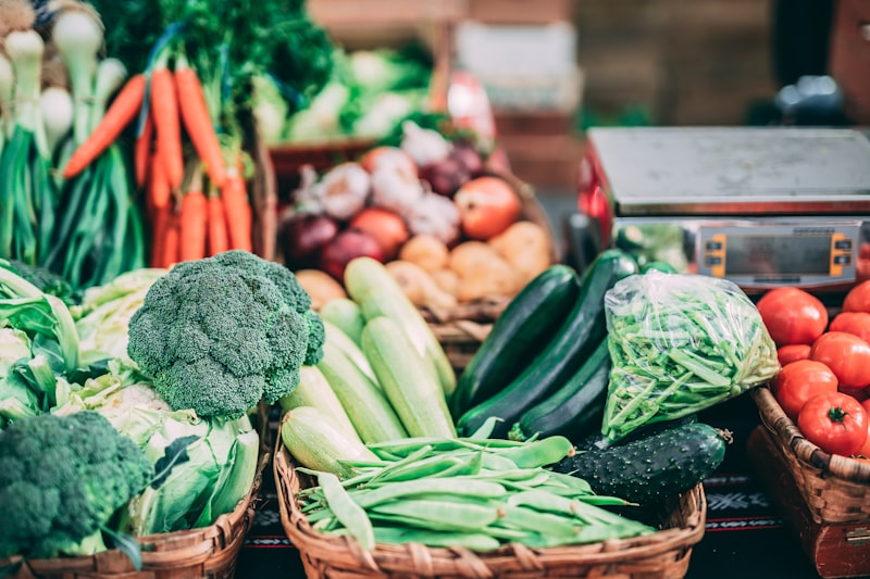 Fruits et légumes frais au marché
